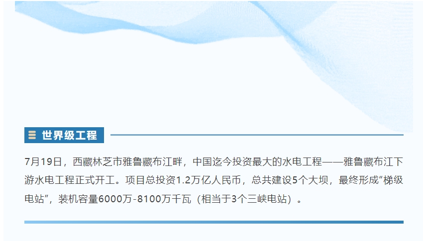 雅江万亿水电工程项目，乐鱼平台全力以赴！