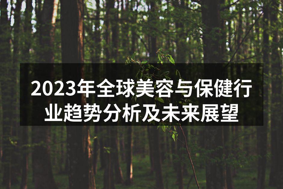 2023年美容与保健市场趋势图